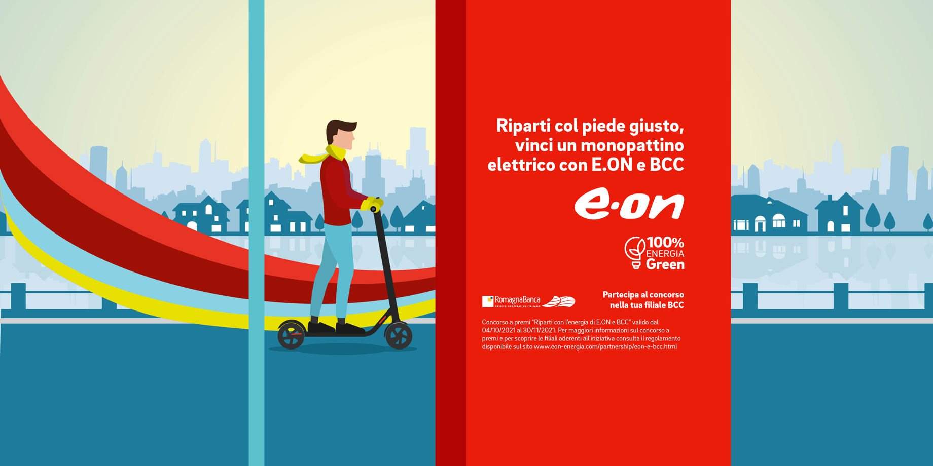 Dal 4 ottobre al 30 novembre scegliendo E.ON puoi vincere un monopattino elettrico!