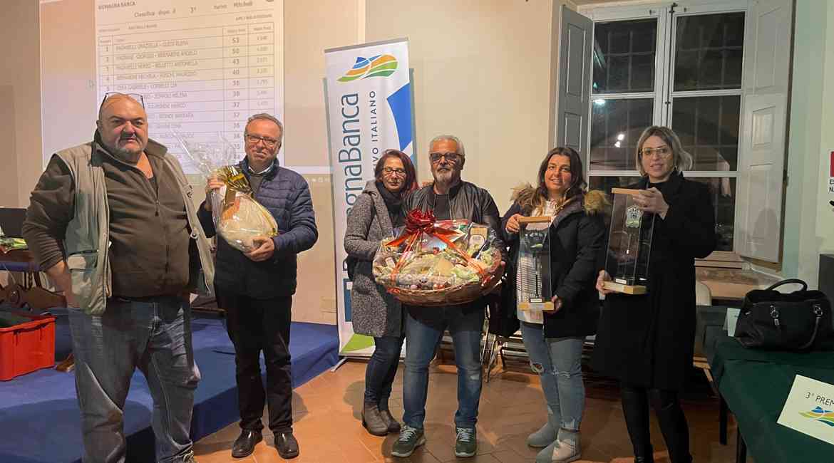 Torneo Di Burraco Del 28 Nov 2023 A San Mauro Pascoli Villa Torlonia Coppie Calssificate Al 1° 2° E 3° Posto